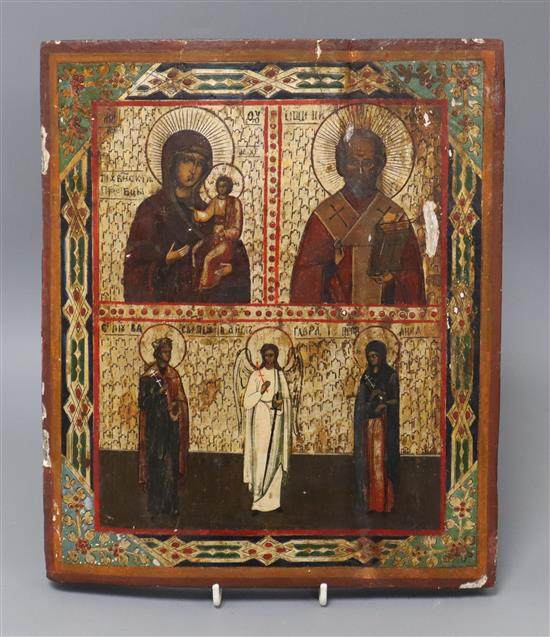 A Russian Icon 30 x 26cm